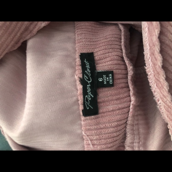 Velvet pink overalls - Picture 3 of 3